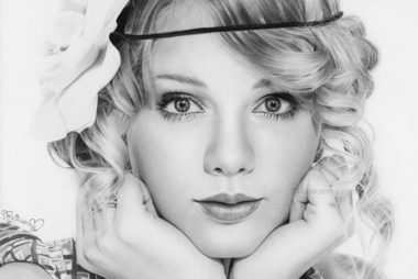 Pencil drawing Taylor Swift