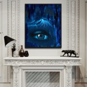 'The Awakening Eye' oil painting - Original - Price on Request - Image 2