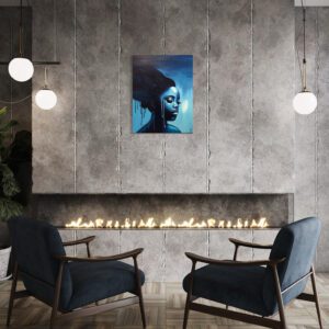 Tears of Azure Blue - oil painting - Image 2