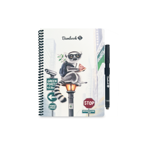 Milo the Lemur - Erasable notebook + pen