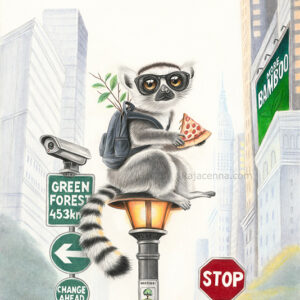 Milo the Lemur - Print